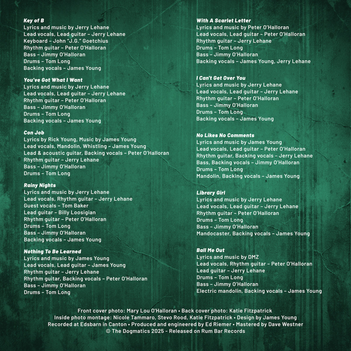 Nowheresville by The Dogmatics - inside R