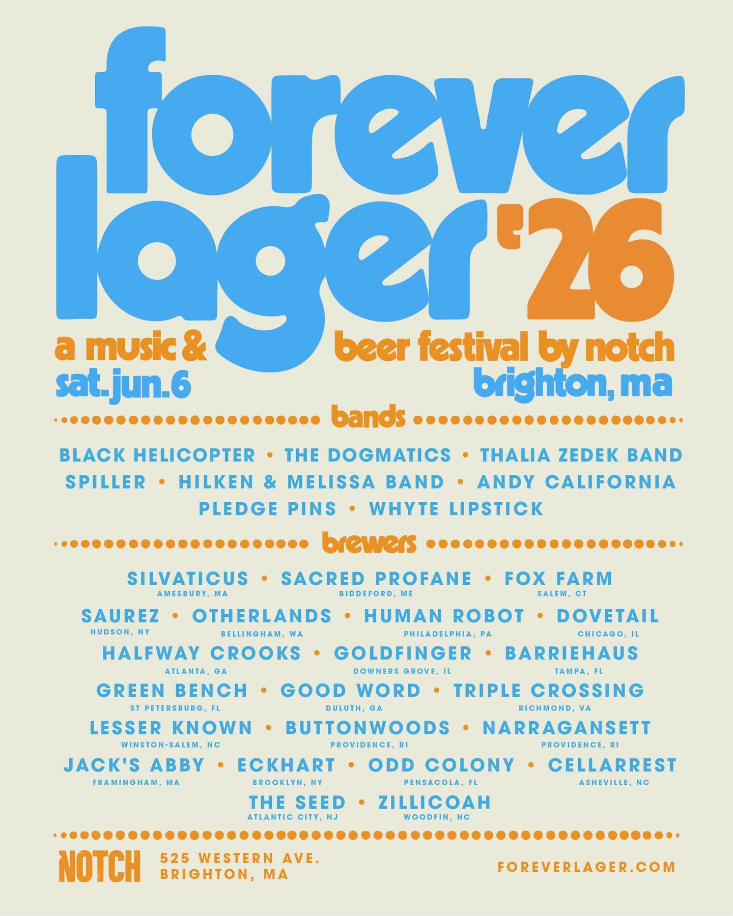 Notch - Forever Lager Music & Beer Festival 2026 vert Notch - Forever Lager Music & Beer Festival 2026